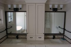 Framed-vanity-mirrors-with-oil-rubbed-bronze-frames