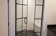 Frameless glass shower doors in Calgary