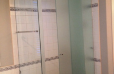 corner shower door with roof 2