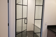 Frameless glass shower doors in Calgary