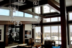 Bright frameless mirrors in Calgary