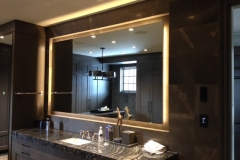 Frameless mirror