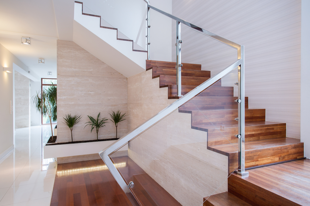 Style Tips for a Beautiful Glass-Railing Staircase - House of Mirrors - Home Renovations Calgary
