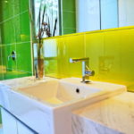 Architectural Patterned Glass in your Shower Space - House of Mirrors - Architectural Patterned Glass