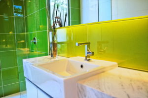 Architectural Patterned Glass in your Shower Space - House of Mirrors - Architectural Patterned Glass