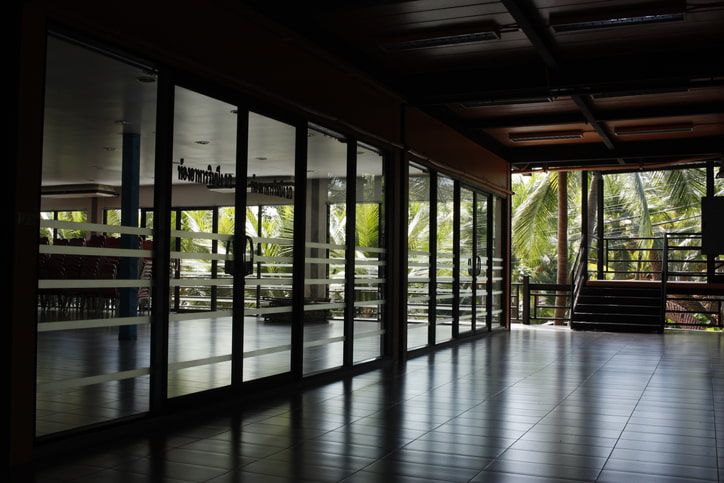 Glass wall panels